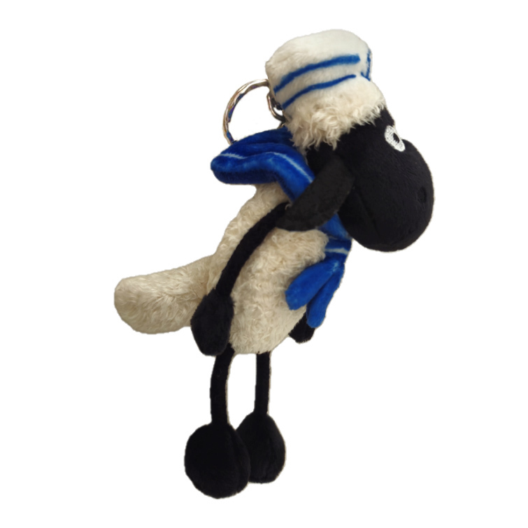 《笑笑羊》NICI 12cm海軍尚恩鑰匙圈