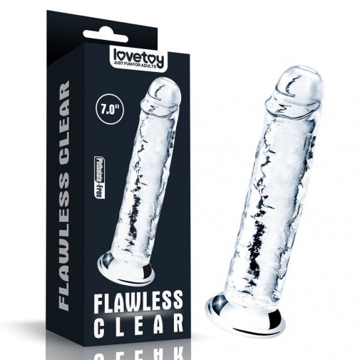 Lovetoy Flawless 假陽具 7.0" - 透明