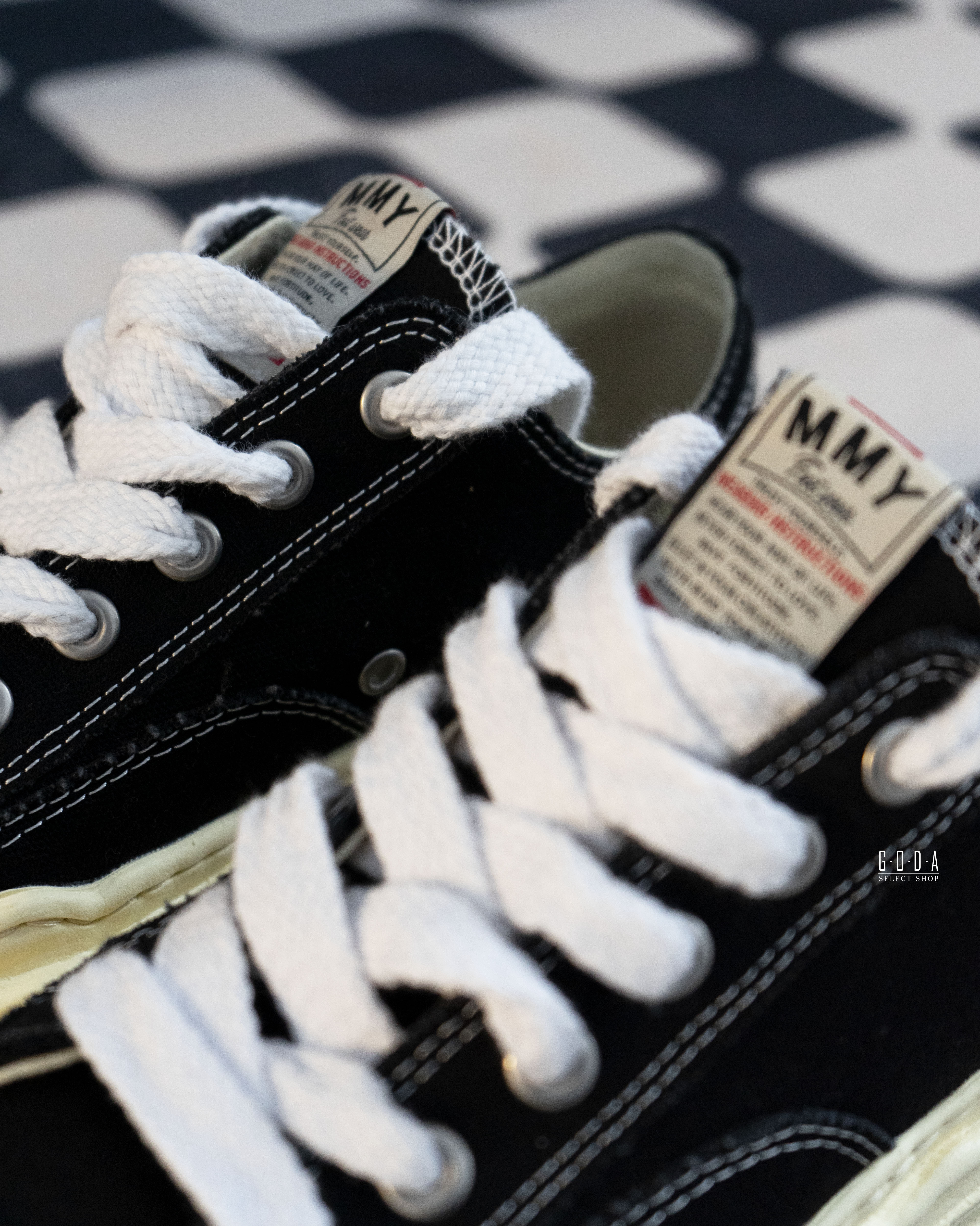 Maison Mihara Yasuhiro Hank Mmy 三原康裕 溶解鞋 黑白 奶油底 A09FW734