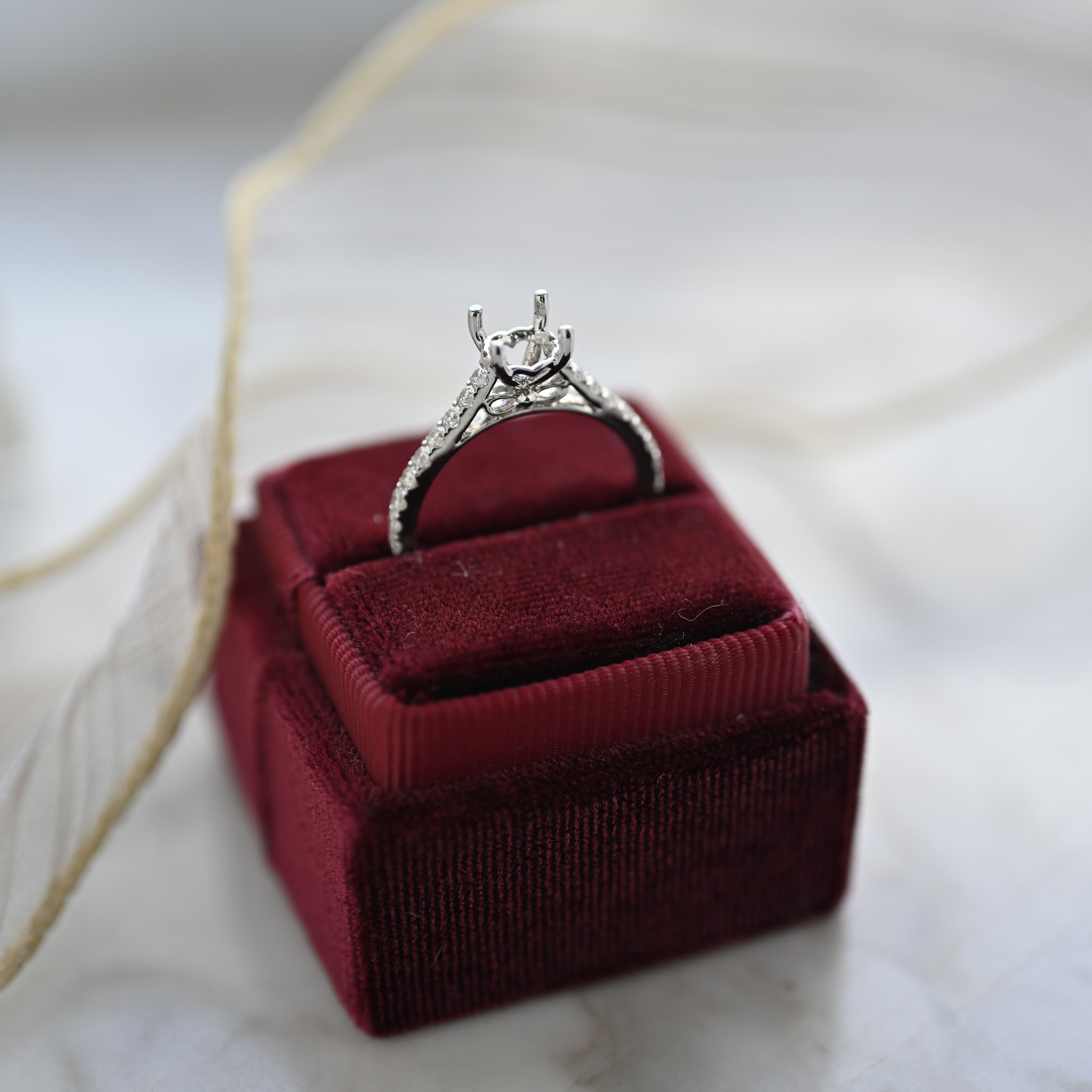 18K 1ct Diamond Ring Setting