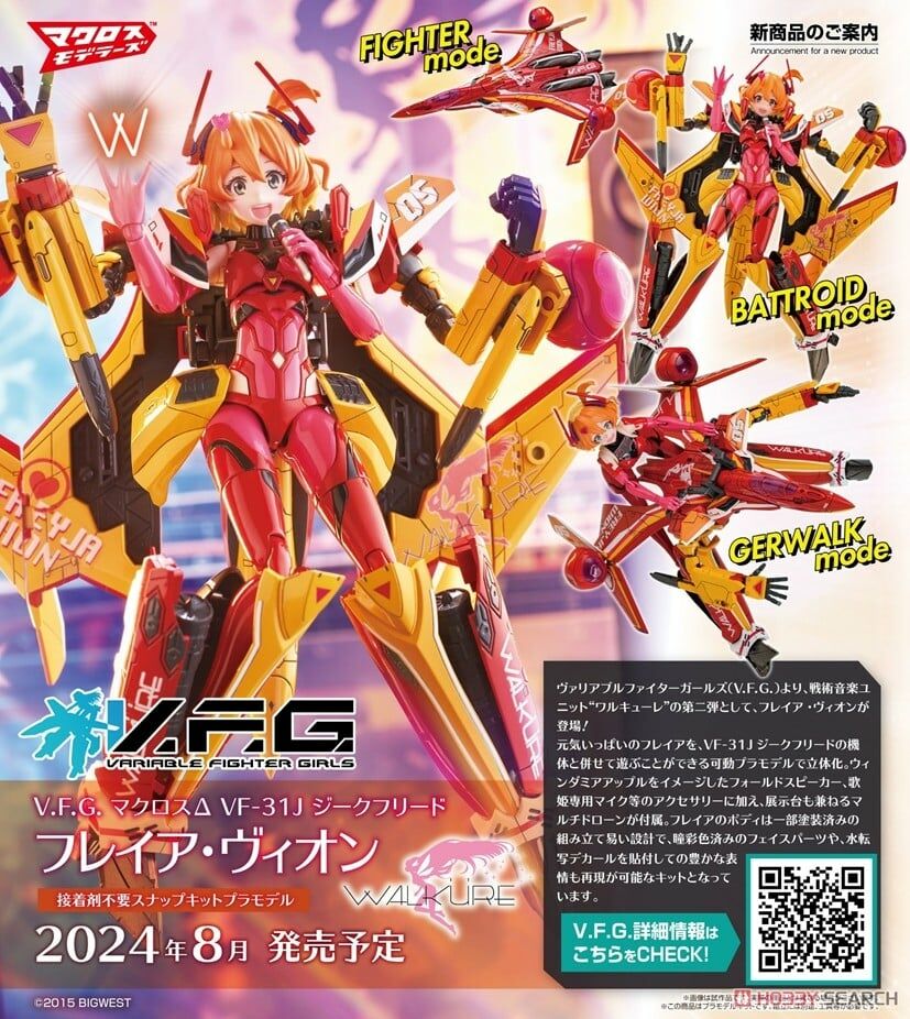 VARIABLE FIGHTER GIRLS MACROSS DELTA WALKURE FREYJA WION
