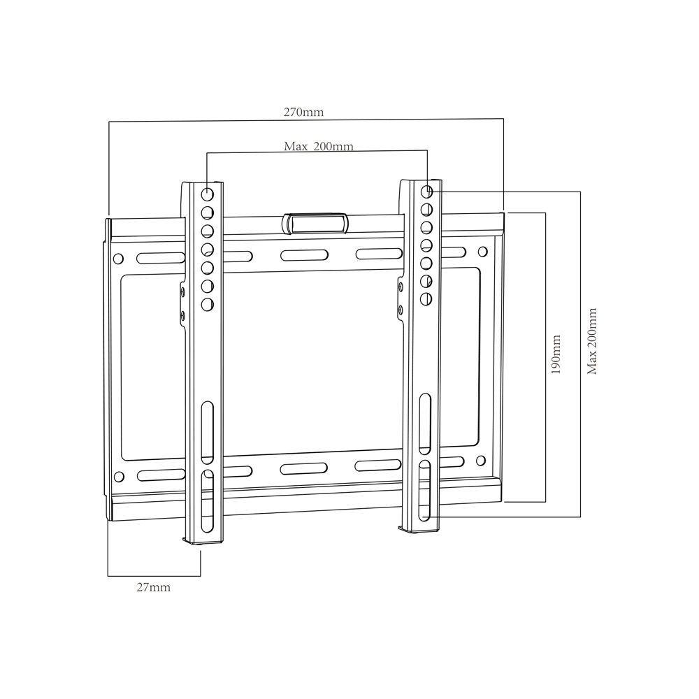【到府安裝可詢價】TW-20 適用22~43吋電視架 通用電視支架 固定型電視壁掛