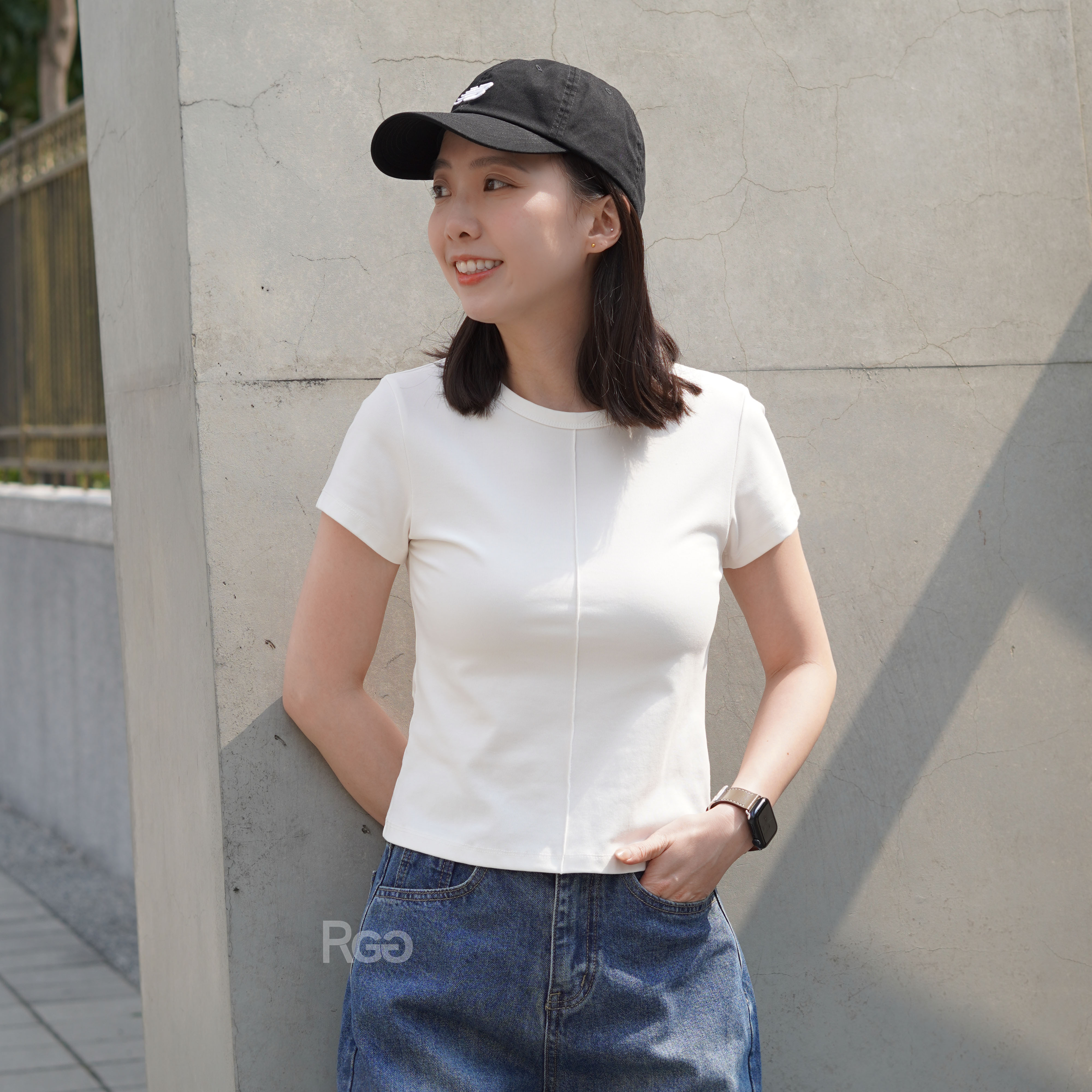 #9992 中線設計短版棉T