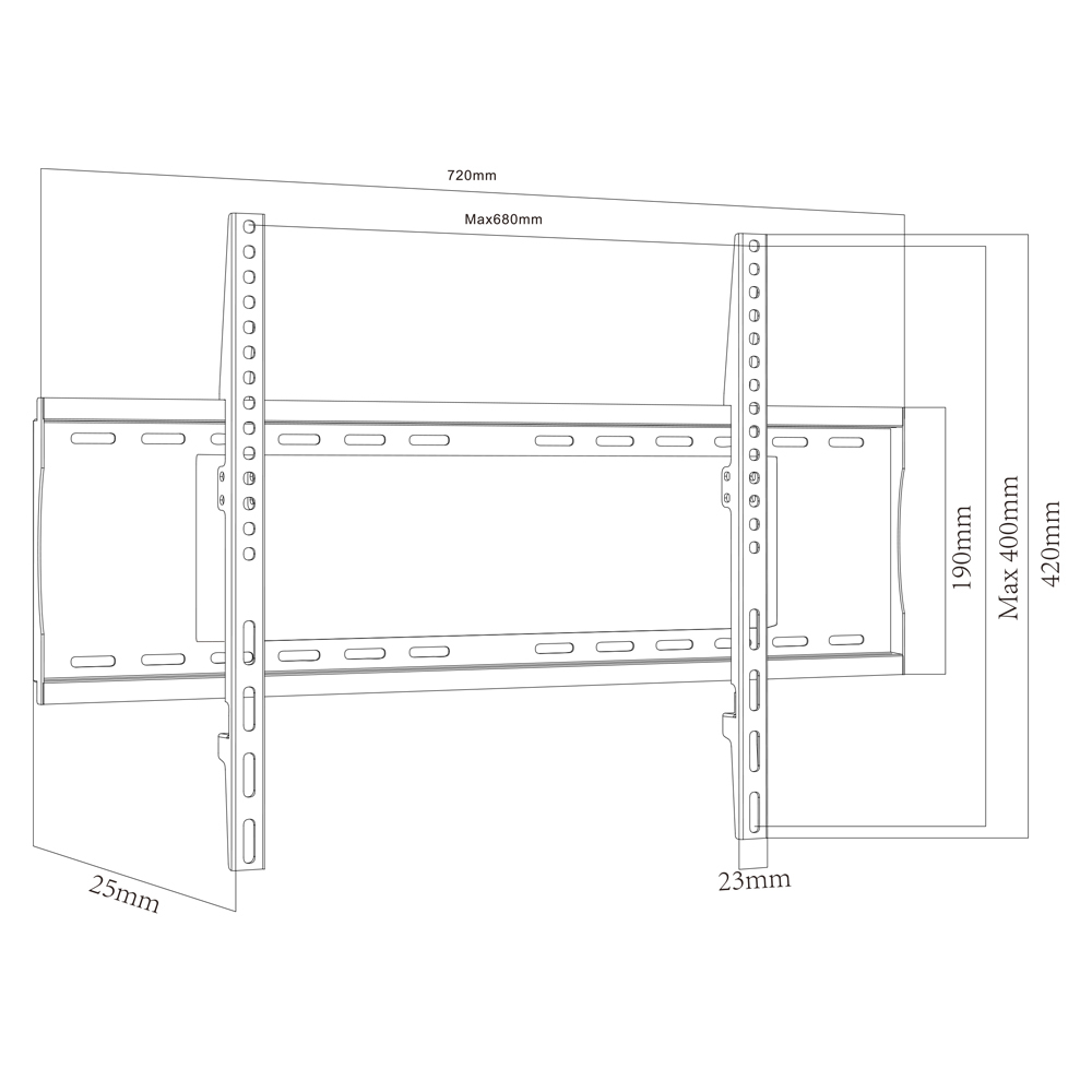 【到府安裝可詢價】TW-60 適用40-65吋電視架 通用電視支架 固定型電視壁掛