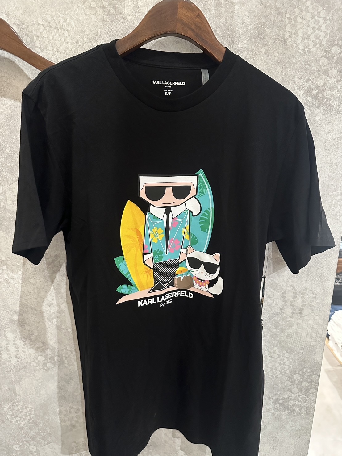 Karl Lagerfeld 卡爾 夏威夷卡爾貓咪 短袖上衣 短T