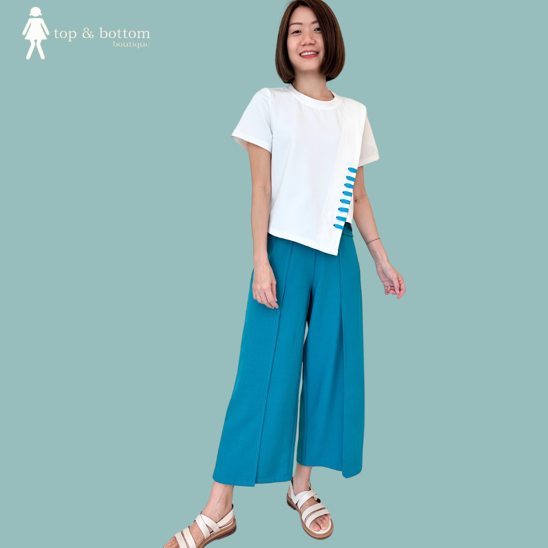 S/SLEEVE LAYERED BLOUSE