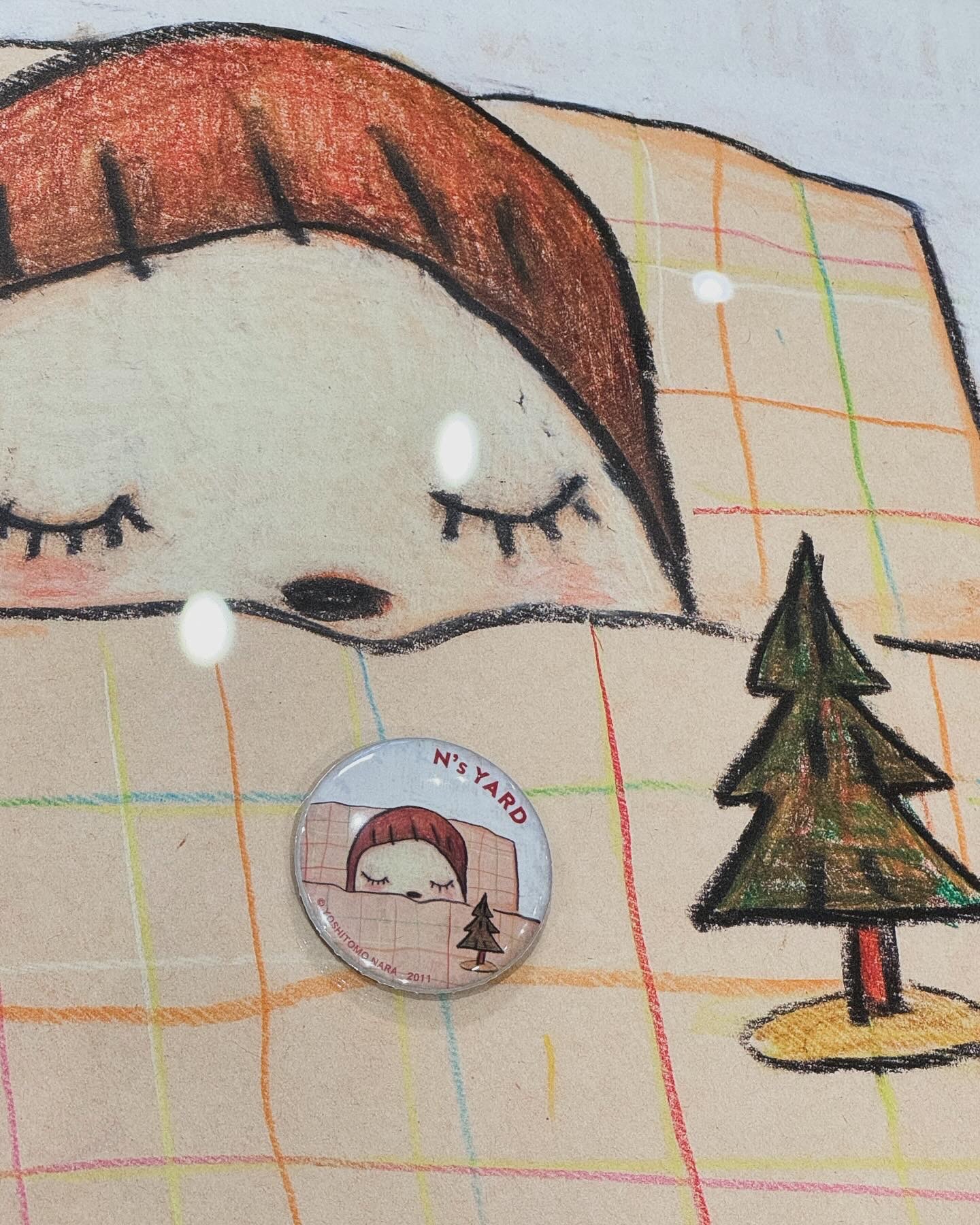 奈良美智sleep time 限定徽章別針