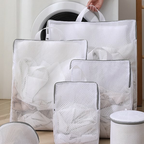《3866》手提立體耐磨防變形網狀洗衣袋