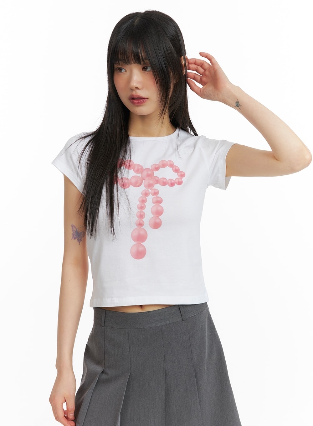 KR BALLOON RIBBON TEE (3 COLORS)