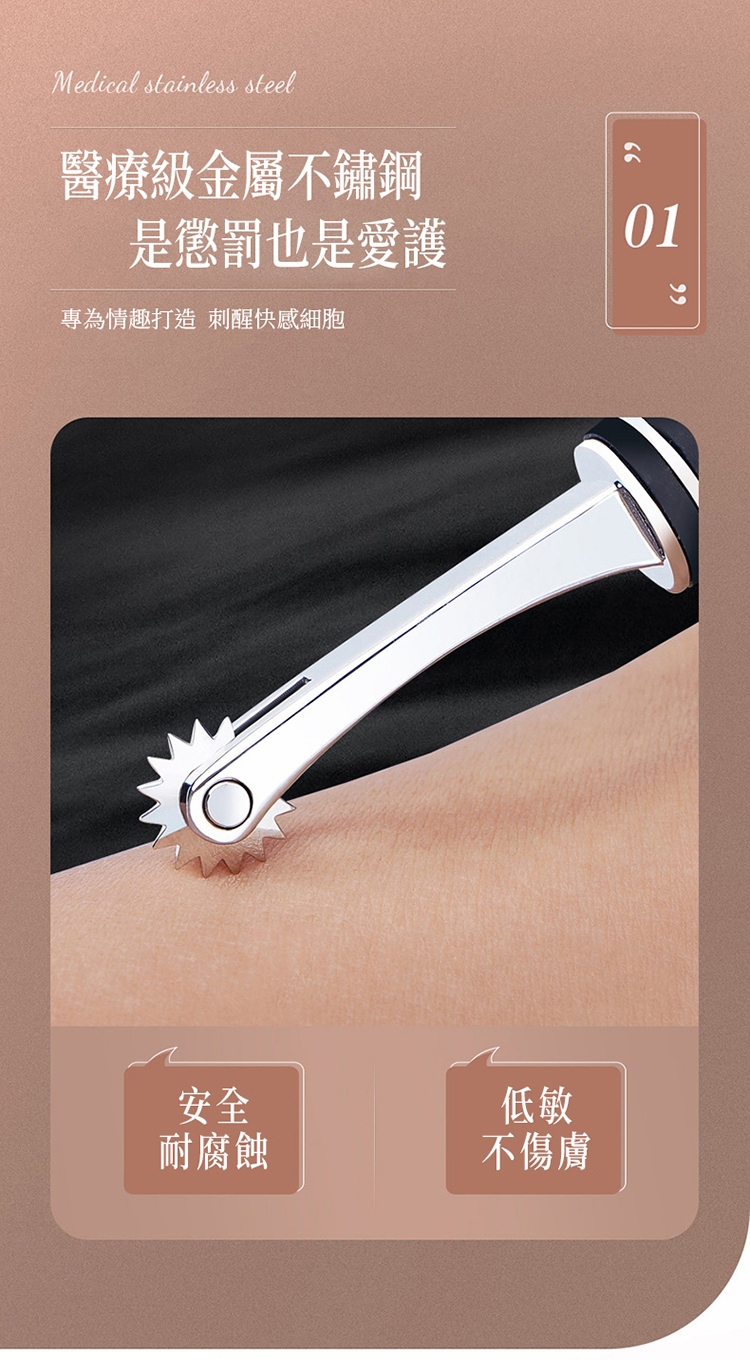 Roomfun 鋼筆刺輪-附收納套 Wartenberg BDSM調教道具