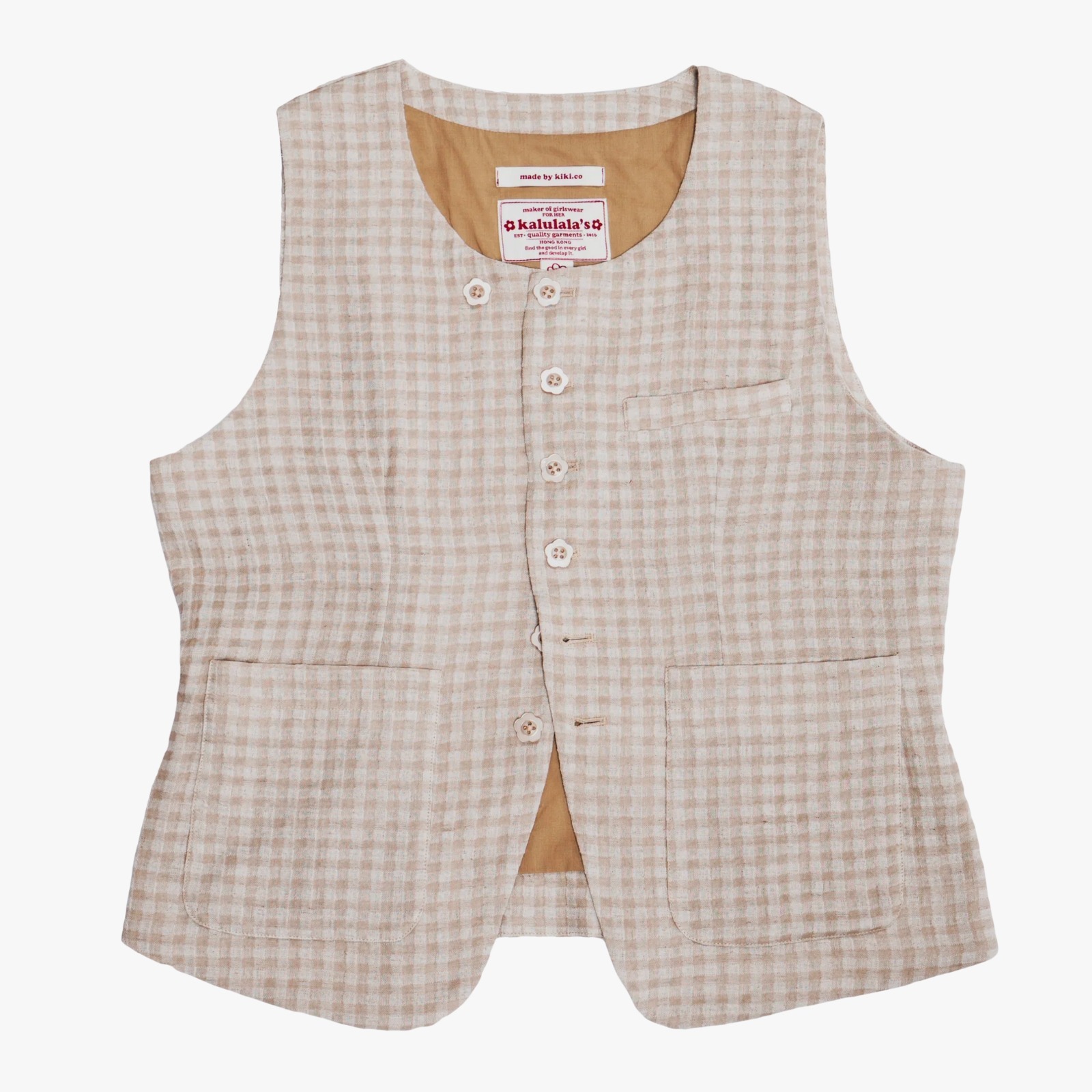 🅑 ✿ ginkgo worker button front vest ✿