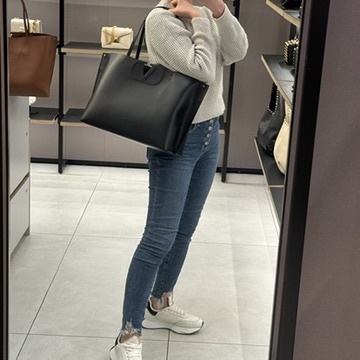 Valentino Vlogo leather large tote