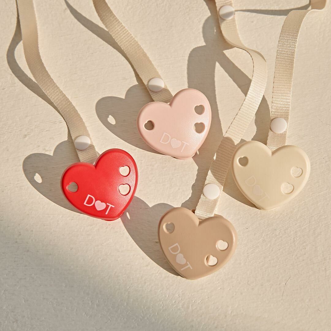 愛心奶嘴夾(附贈收納盒)