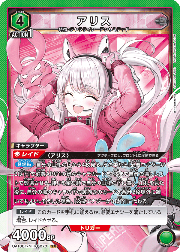 UA18BT/NIK-1-070 アリス