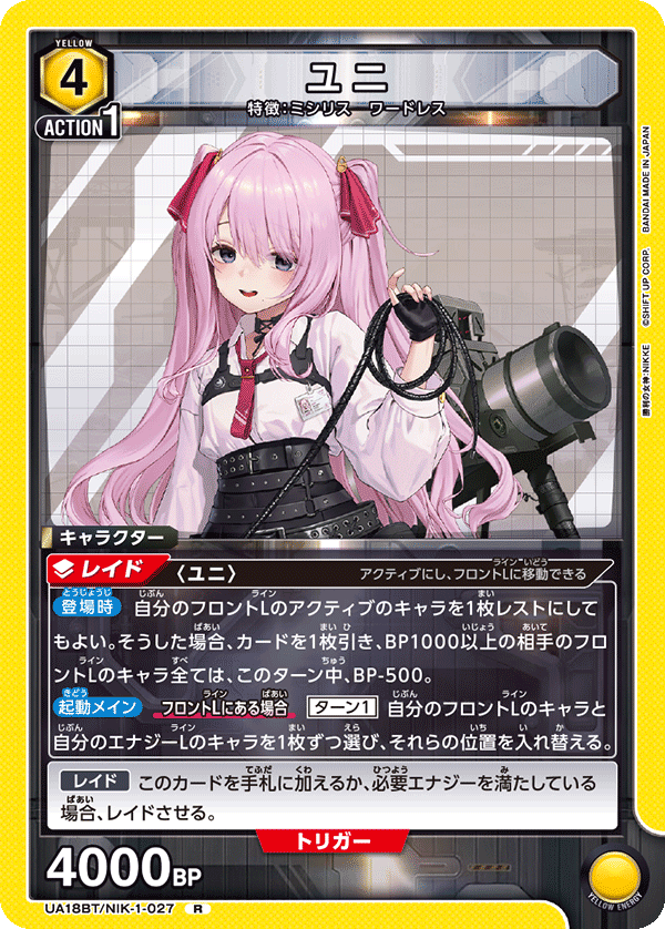 UA18BT/NIK-1-027 ユニ