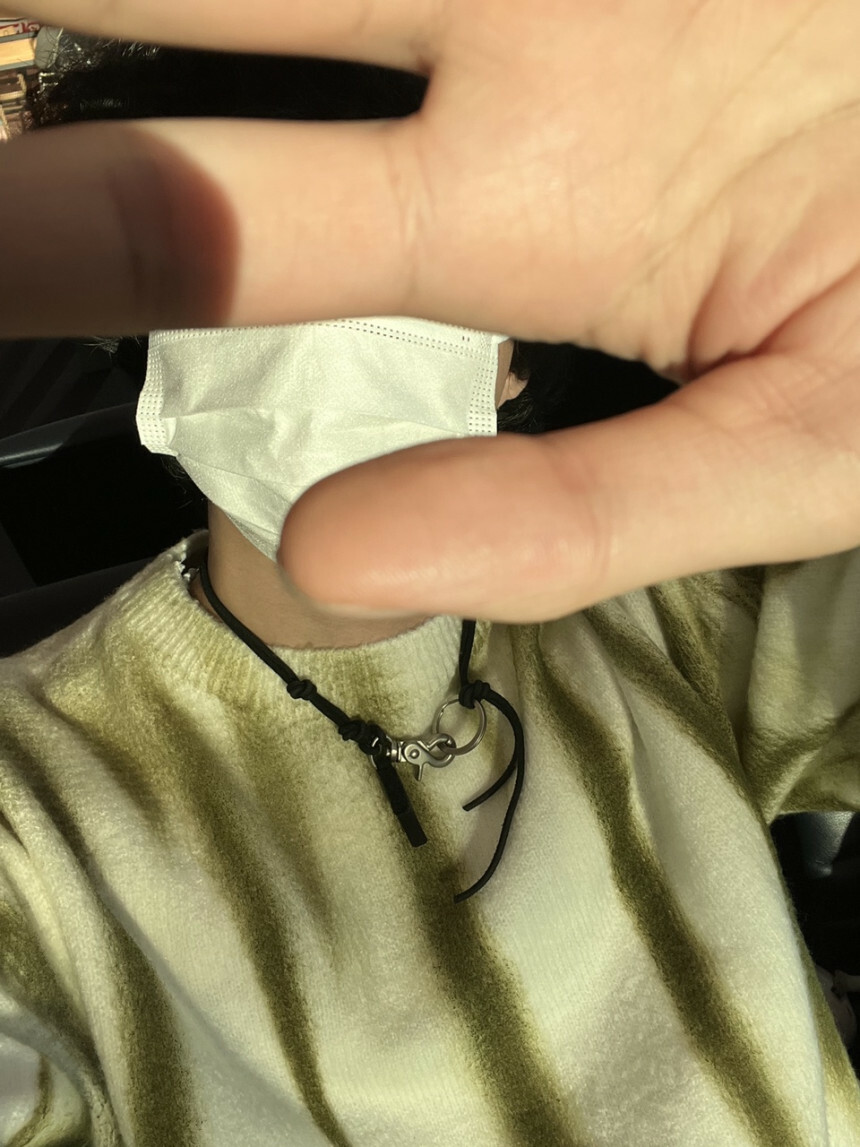 O型皮革時尚項鍊