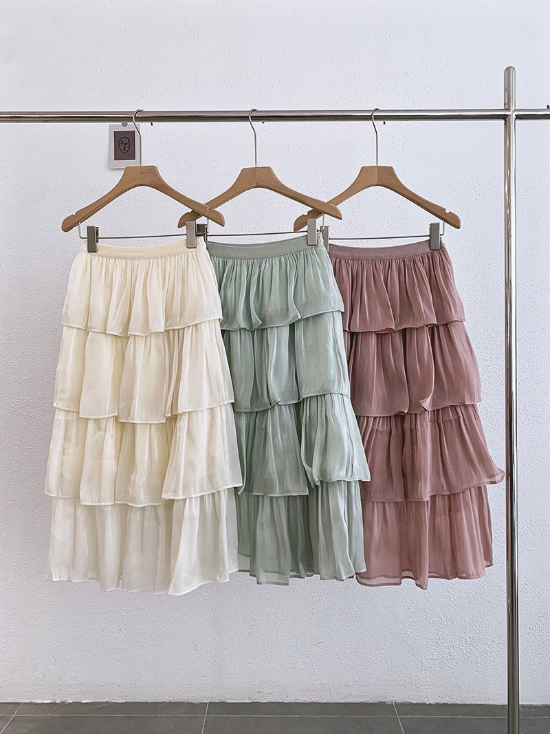 P7660 - High Waist Long Skirt (Pre Order)