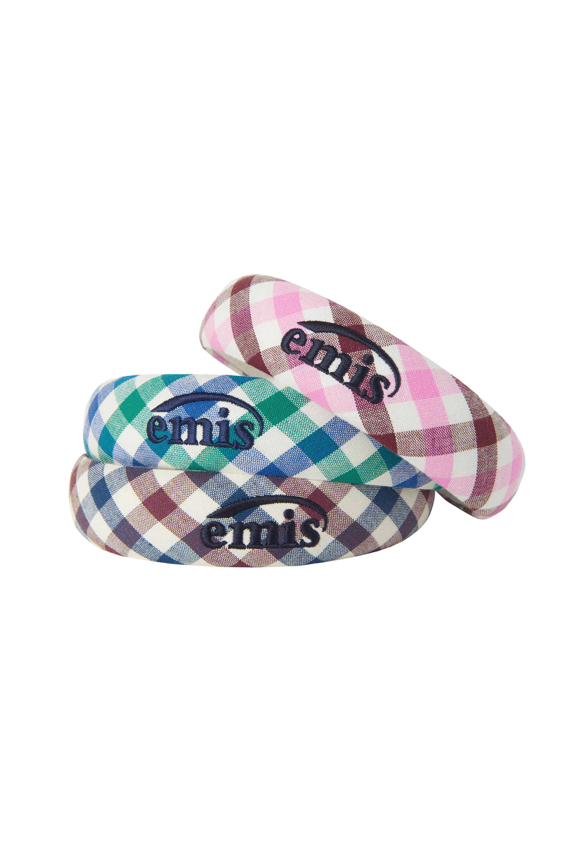 emis BLOCK CHECK HAIRBAND