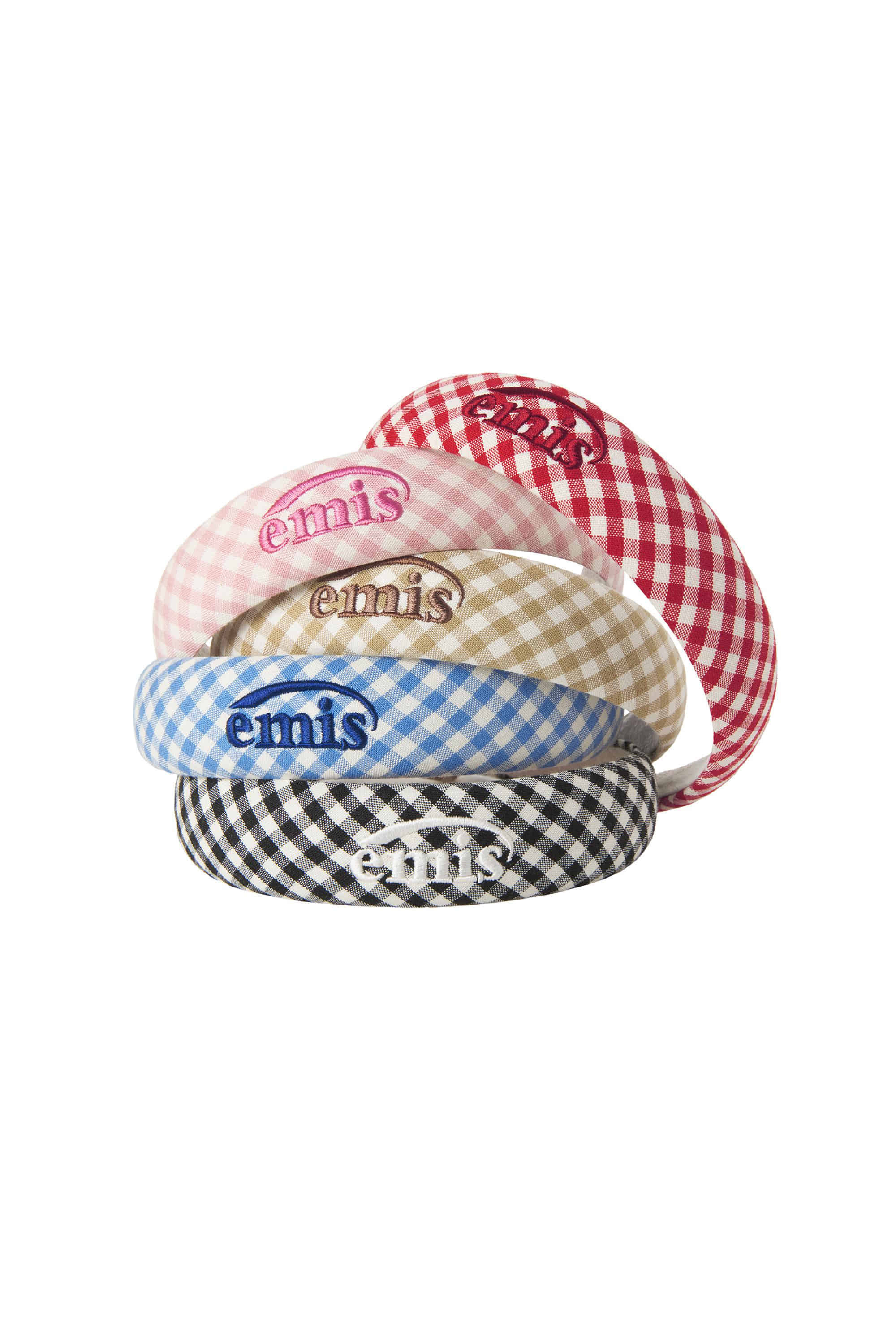 emis GINGHAM CHECK HAIRBAND