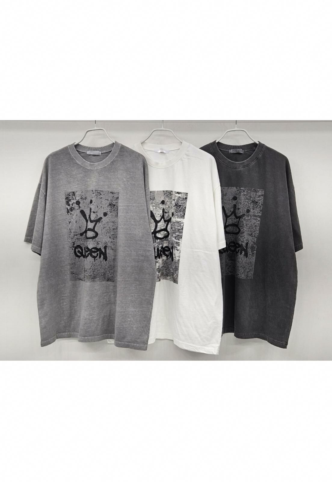 皇冠圖案英文字短袖Tee T5353