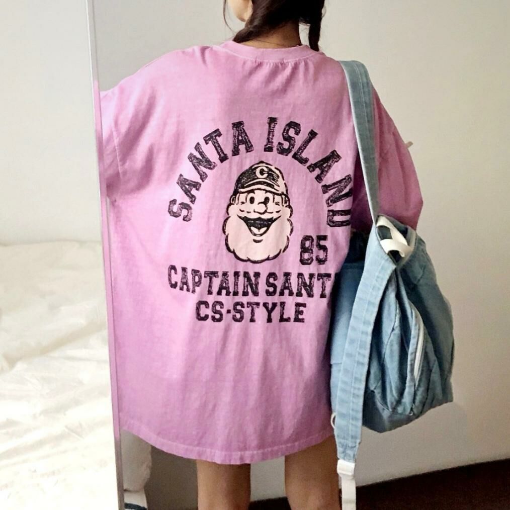 英文字圖案短袖Tee T5354