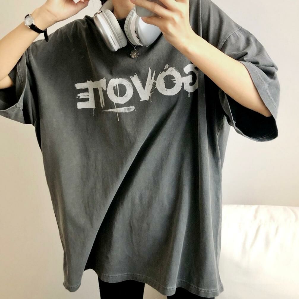 洗水英文字短袖Tee T5355