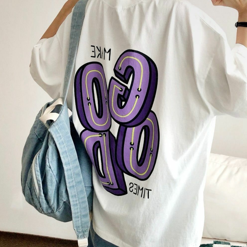 洗水英文字短袖Tee T5356