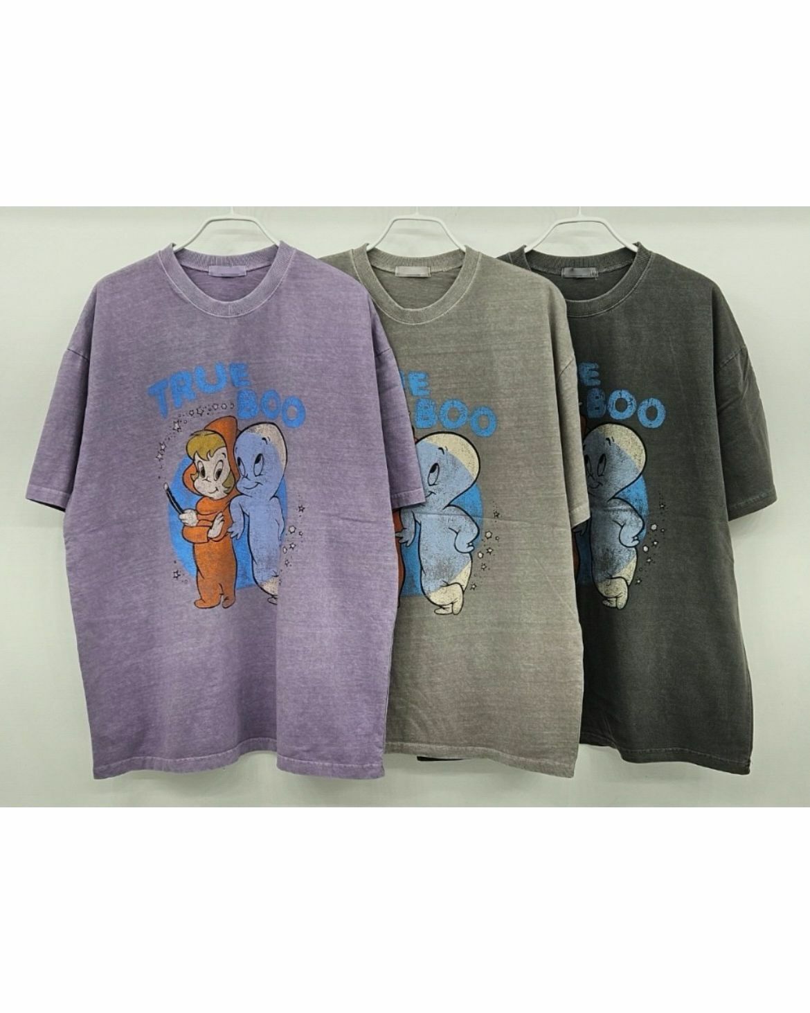 洗水卡通圖案英文字短袖Tee T5357