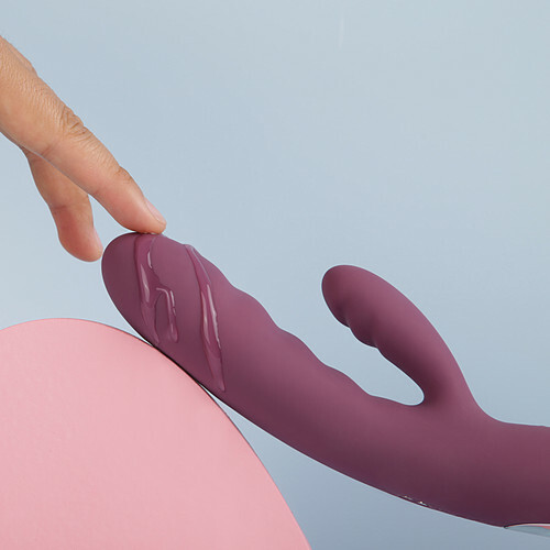 SVAKOM - Avery Thrusting Rabbit Vibrator - Lilac