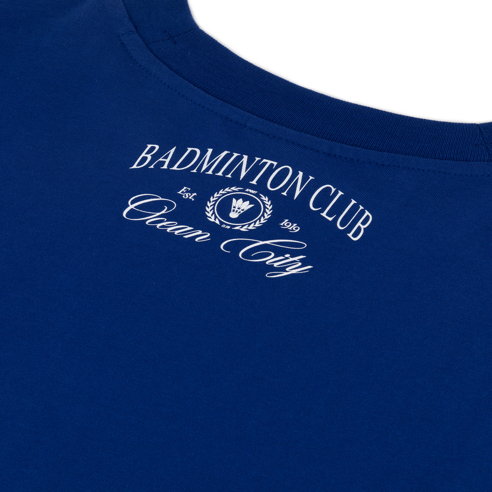 男款-校隊俱樂部印花短TEE-藍色（220064-BS559）