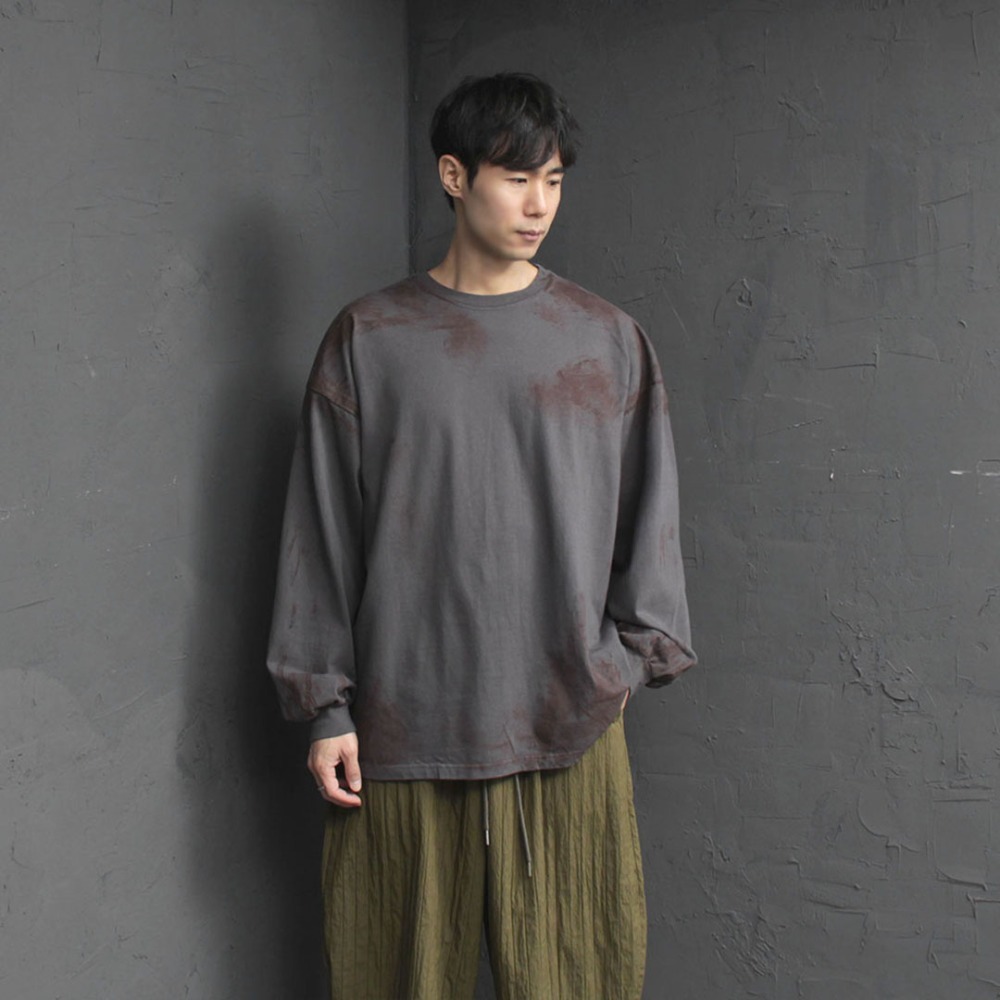 油畫寬鬆長袖T恤