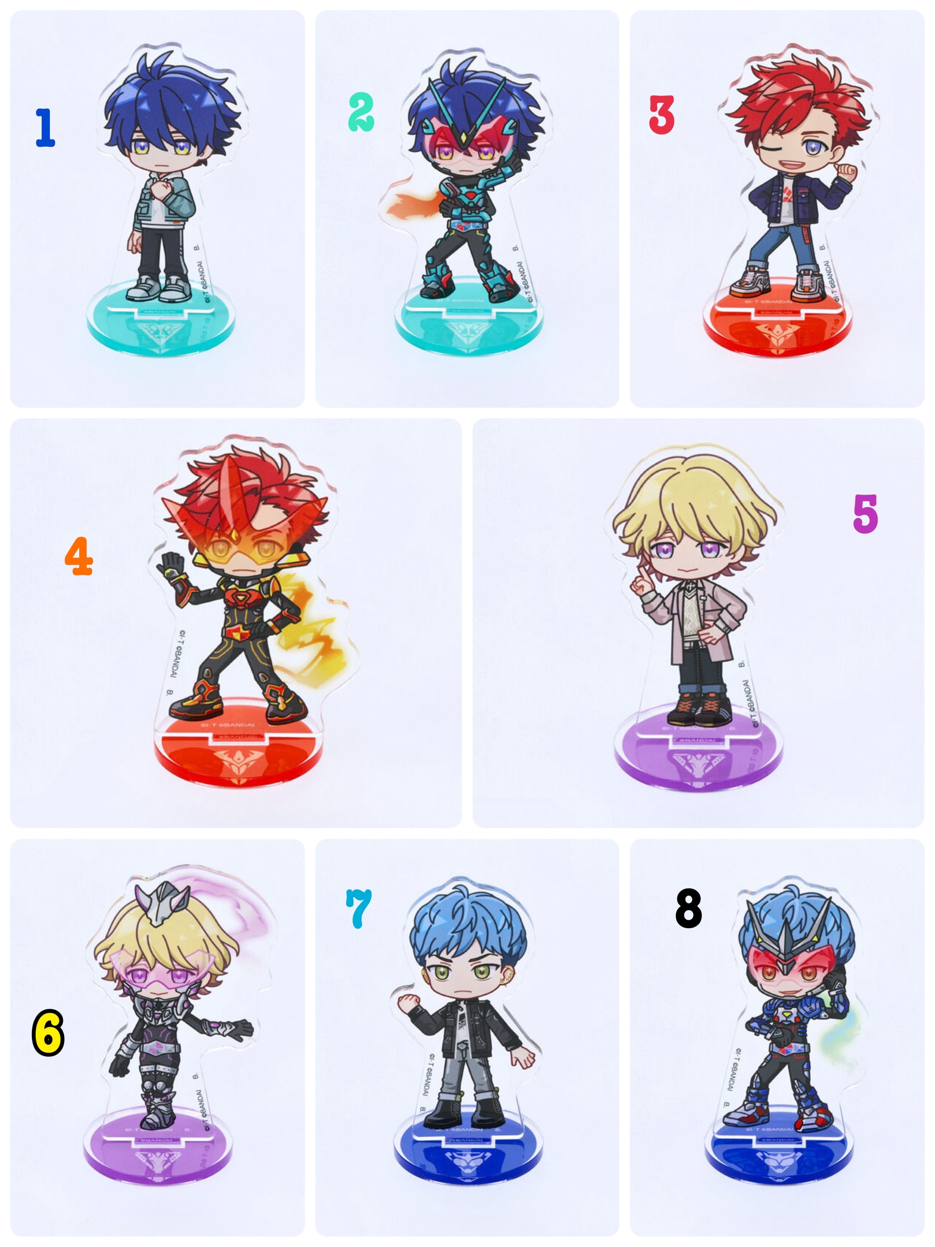 Pbandai 預訂2024/5月 ライドカメンズ　デフォルメアクリルスタンド（全34種）