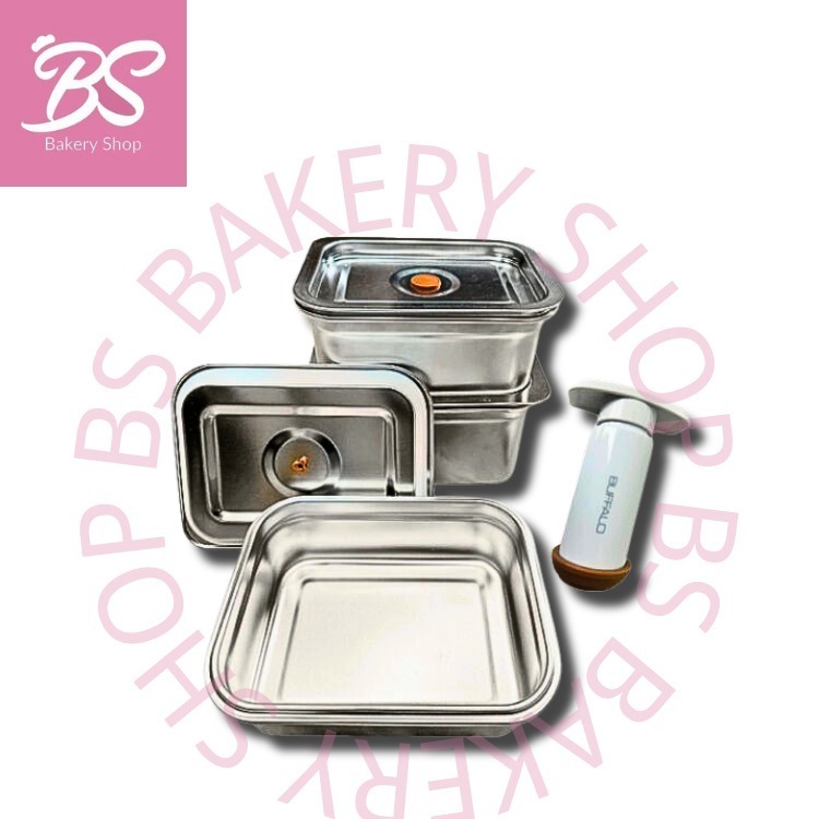 BUFFALO 304 STAINLESS STEEL VACUUM FOOD CONTAINER