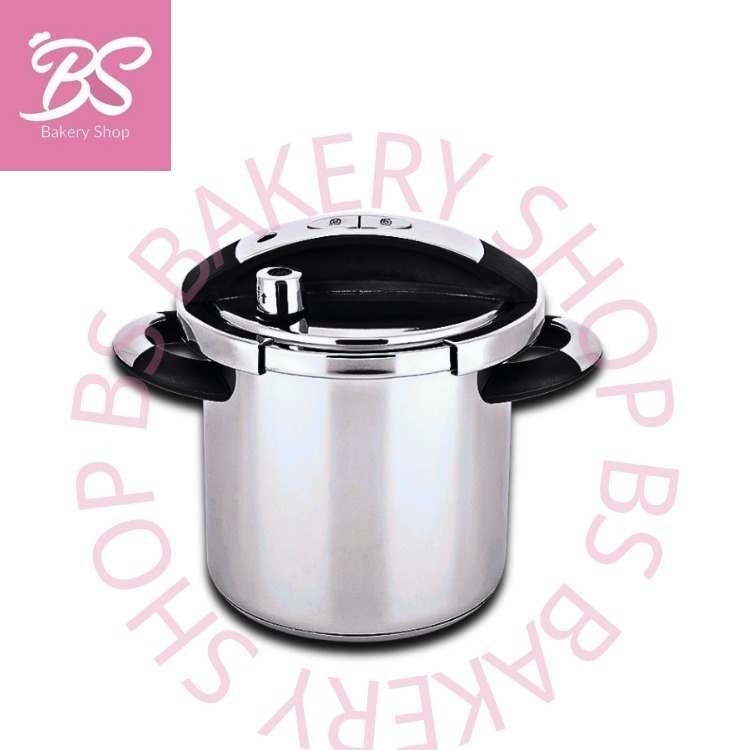 BUFFALO 8L New Pressure Cooker with 3 Accessories Stainless Steel 304 Quick Cooker