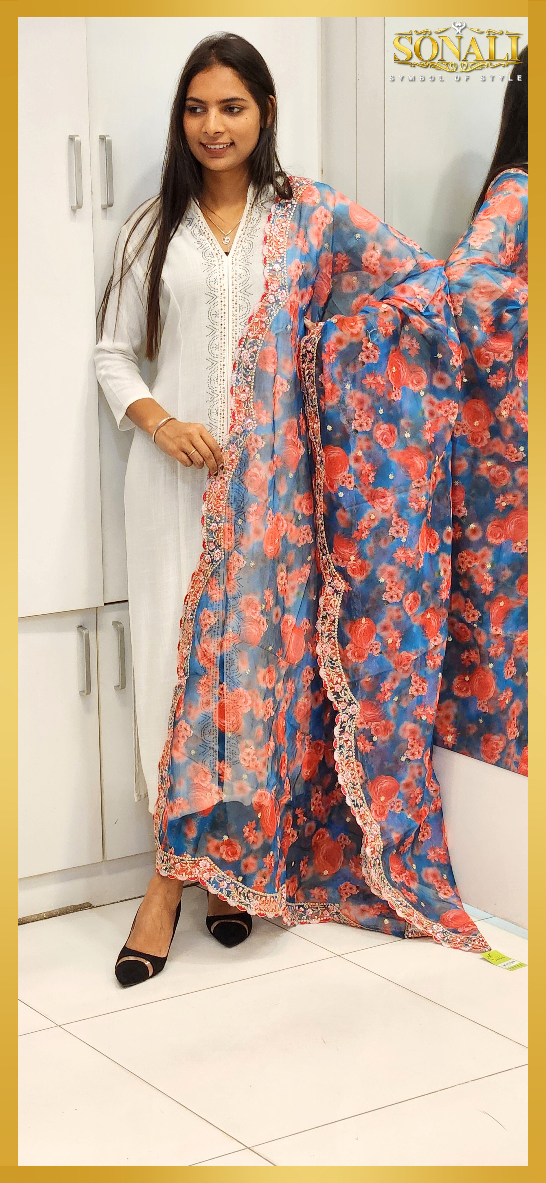 Sonali Premier Quality Women's Shawls Designer Dupattas - Color & Style Refer Image