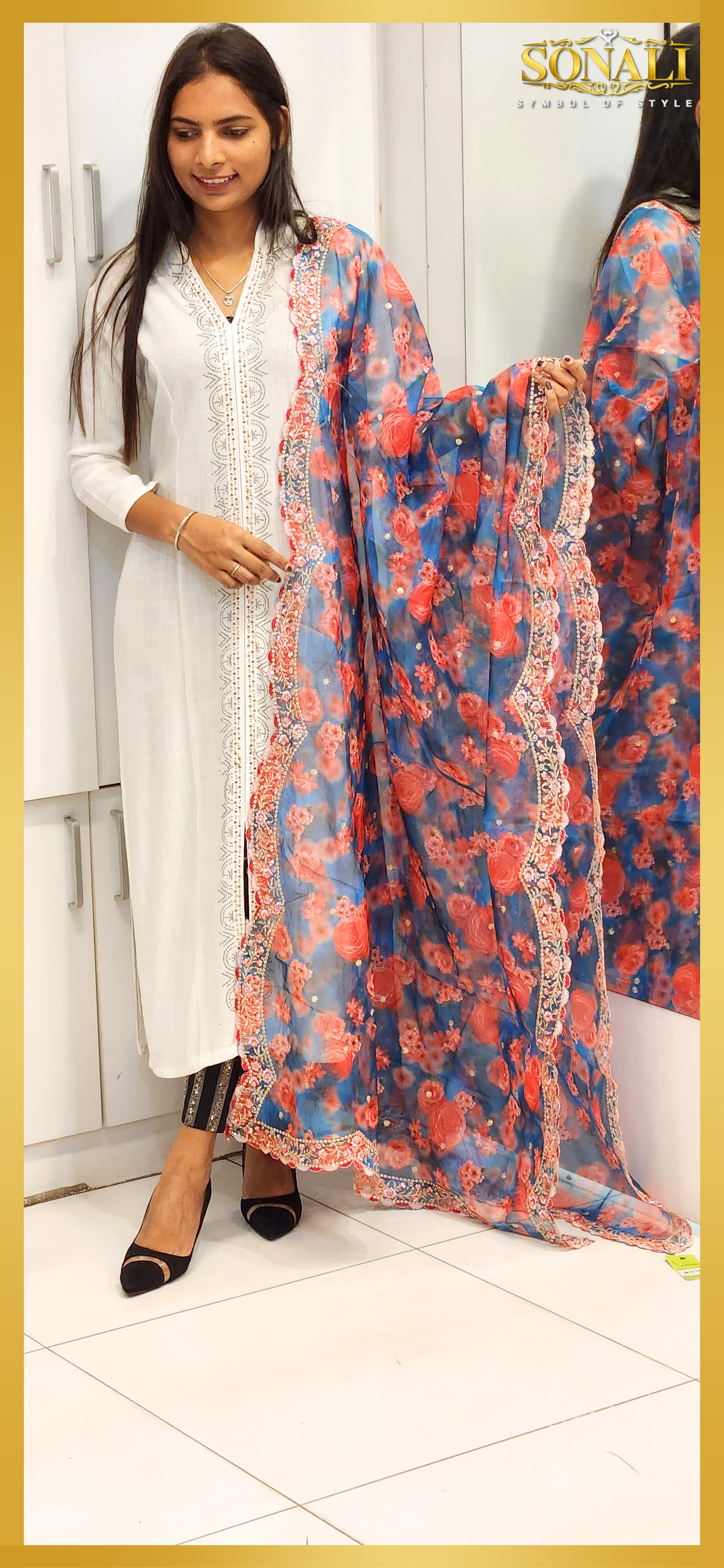 Sonali Premier Quality Women's Shawls Designer Dupattas - Color & Style Refer Image