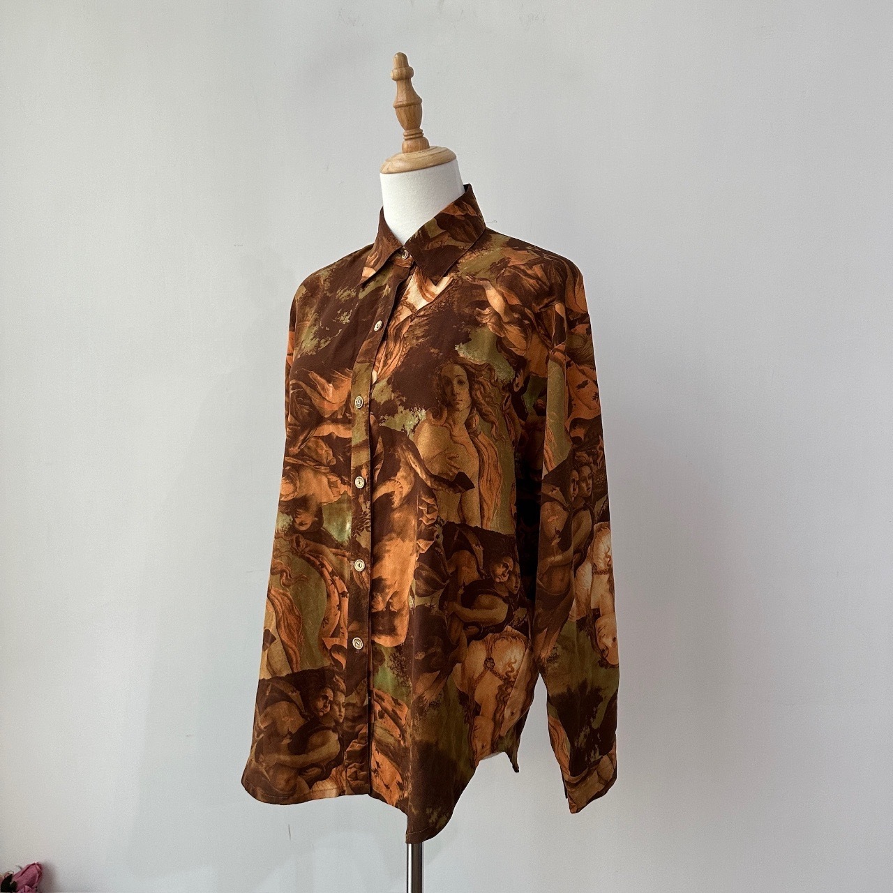 歐洲藝術圖案古著上衣