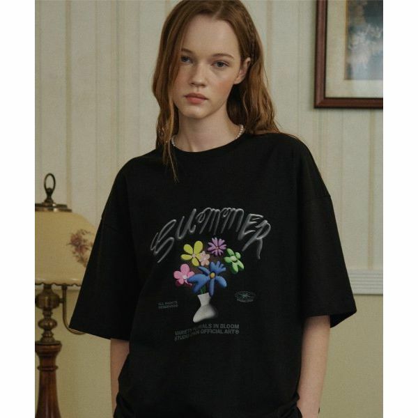 【CPGN STUDIO】DTP DIMENSION FLOWER Short Sleeve T-shirt CPGN STUDIO DTP DIMENSION FLOWER
