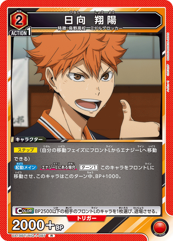 UA19BT/HIQ-1-087 日向 翔陽