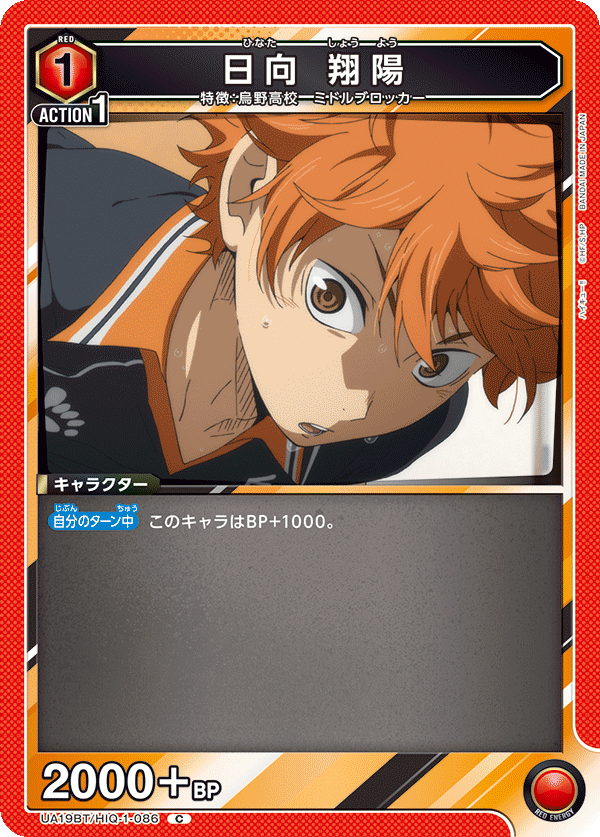 UA19BT/HIQ-1-086 日向 翔陽