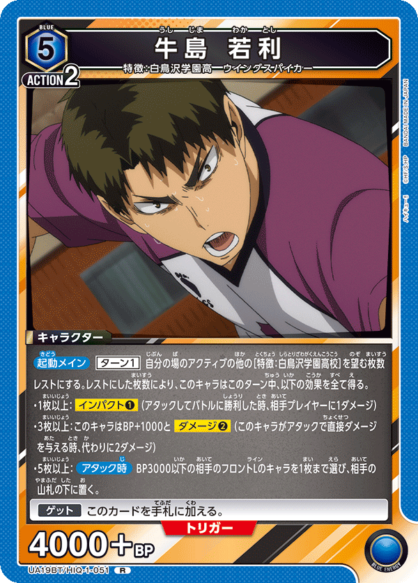 UA19BT/HIQ-1-051 牛島 若利