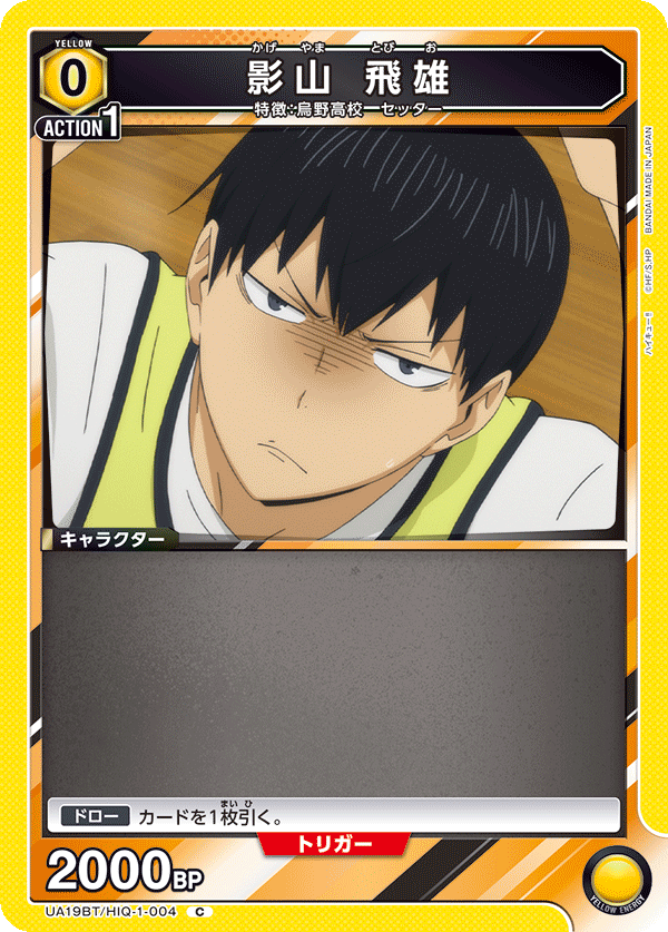 UA19BT/HIQ-1-004 影山 飛雄