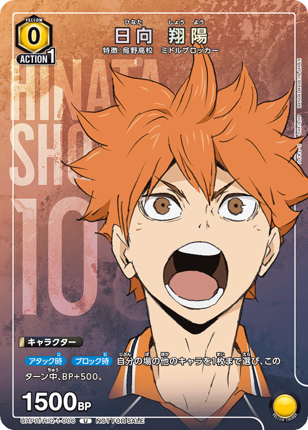UAPR/HIQ-1-006 日向 翔陽