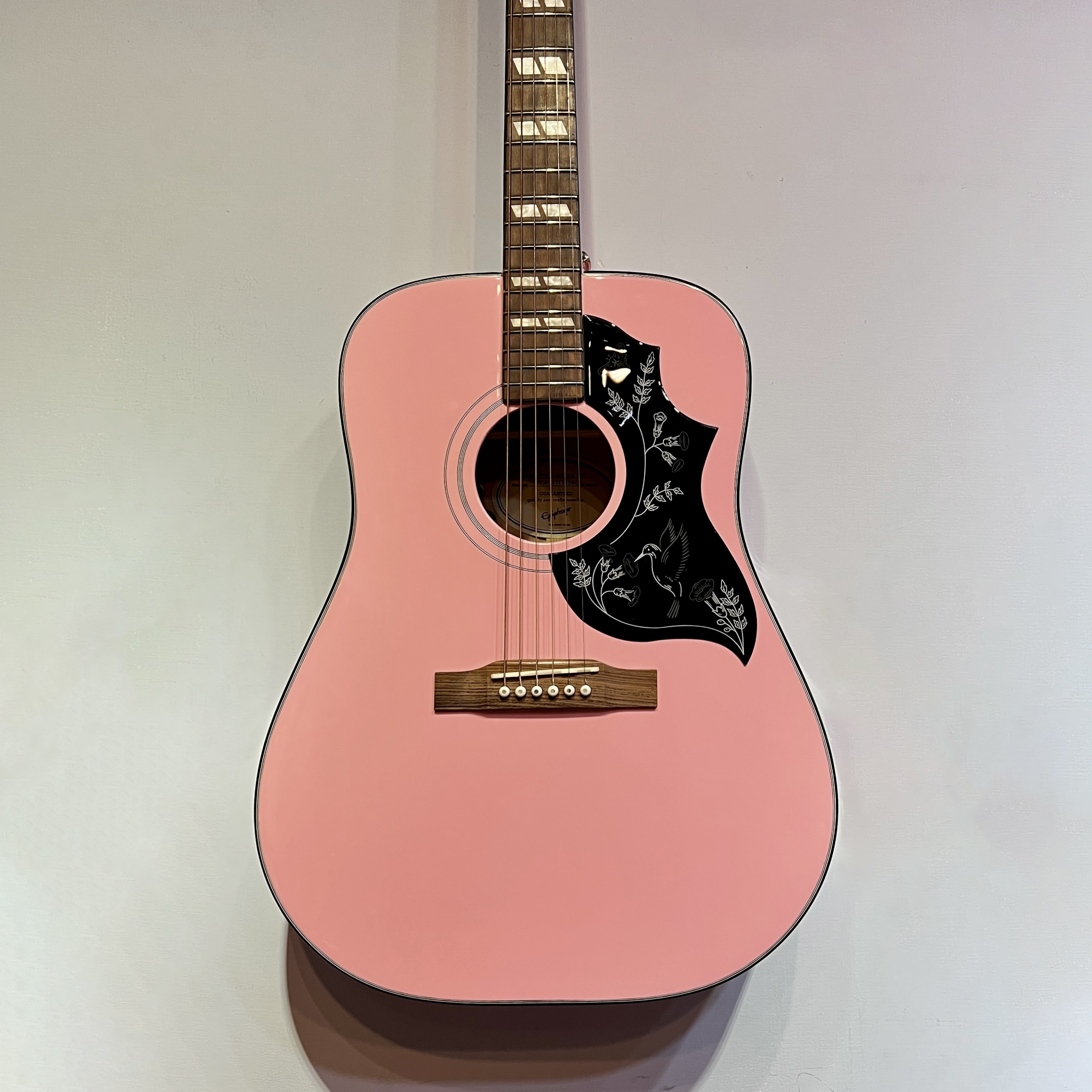 Epiphone Epiphone Hummingbird Studio 粉色蜂鳥 民謠吉他 第 3 張圖片｜三峽吉他 / Bass