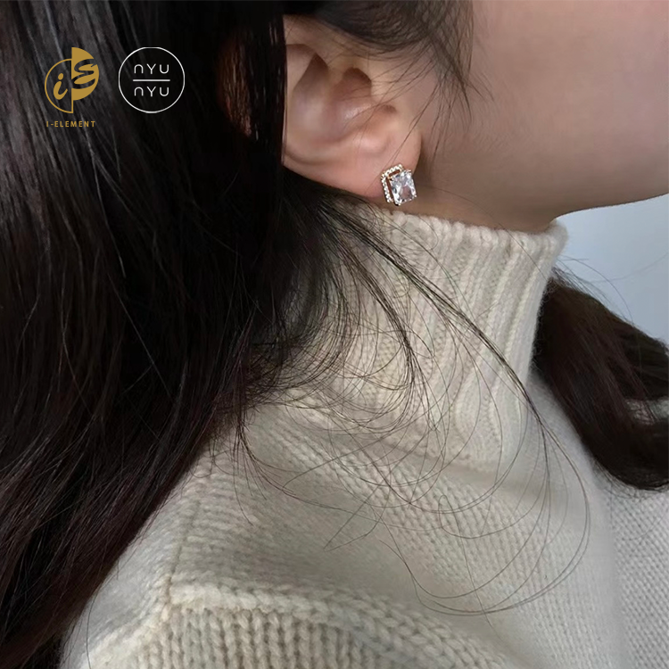 🇰🇷 Nyunyu 輕奢金邊閃石耳環