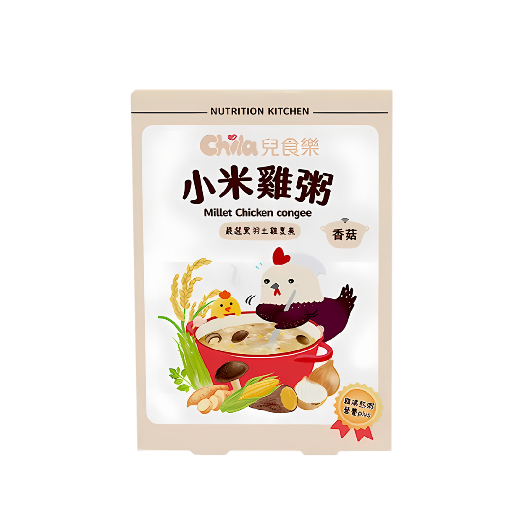 兒食樂 小米雞粥 - 香菇  (一盒兩包)