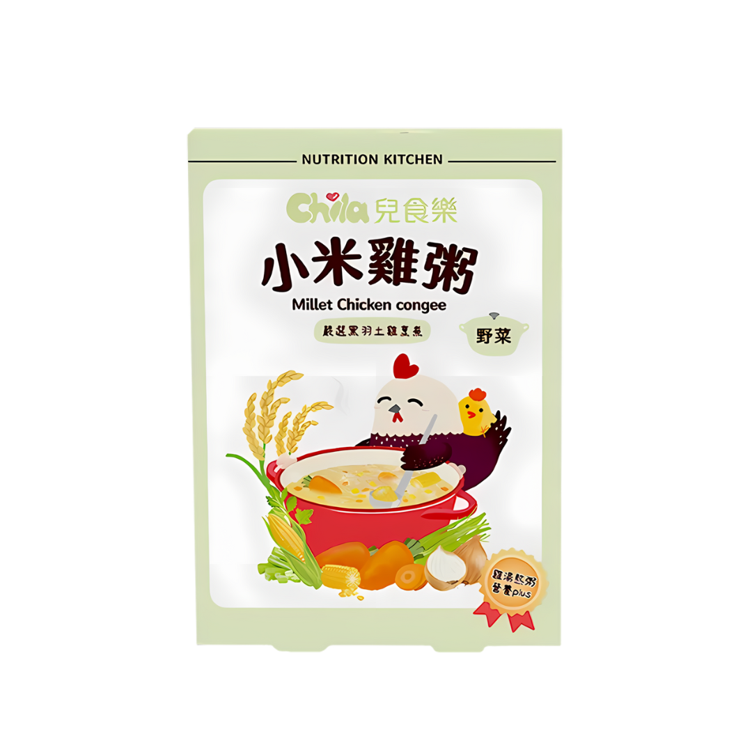 兒食樂 小米雞粥 - 野菜 (一盒兩包)