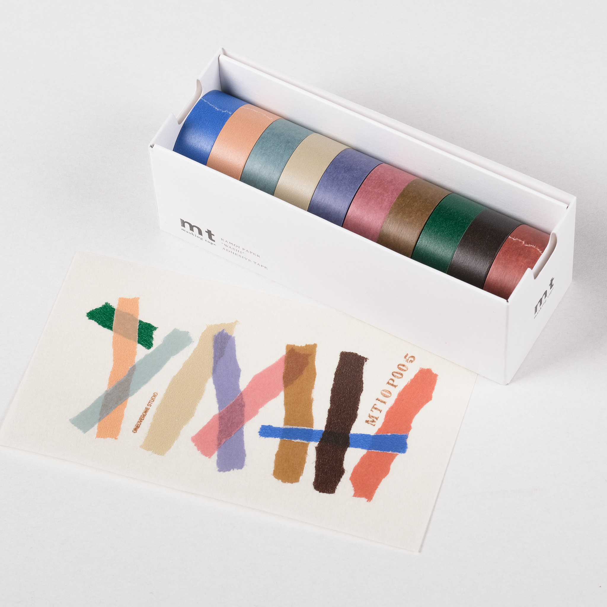 mt 10色盒裝紙膠帶 深色系 (MT10P005) / mt / JAPAN