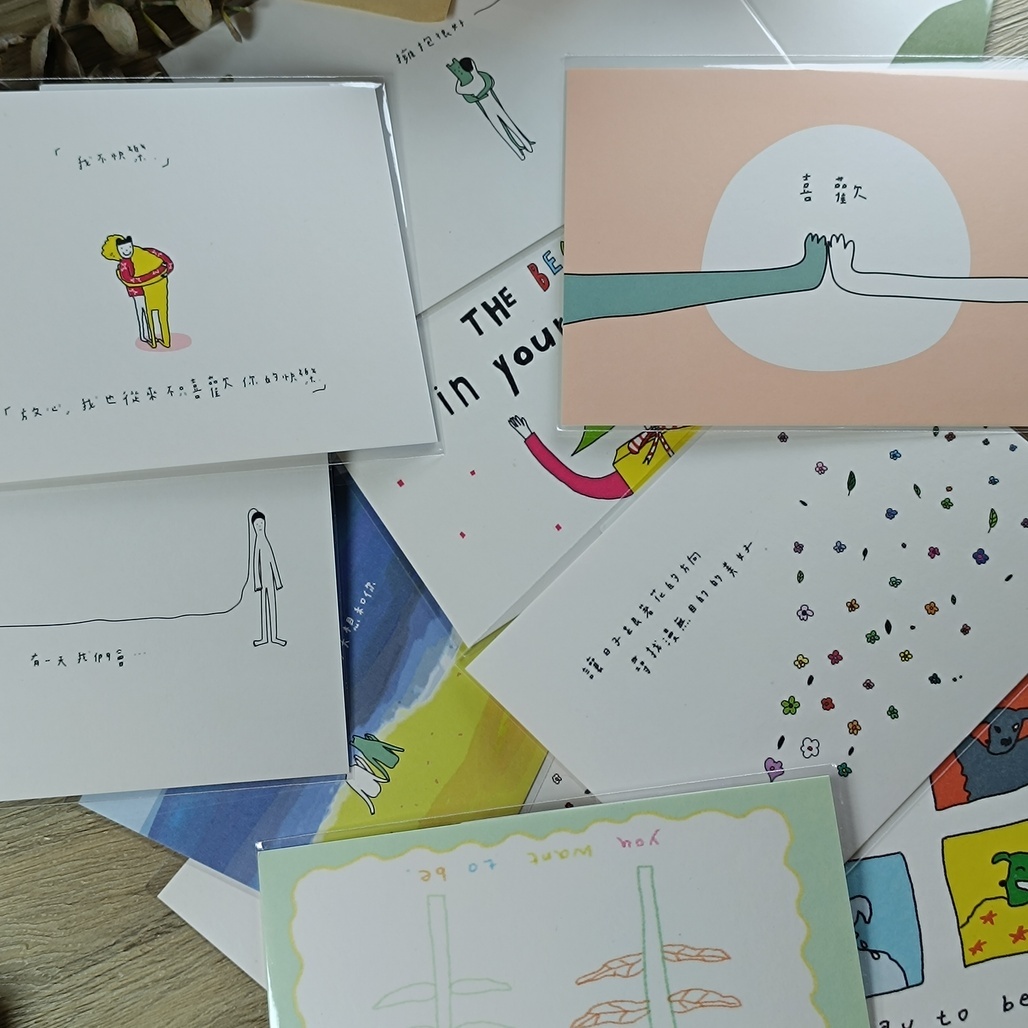 馬卡龍腳趾．厚白象牙明信片 多款