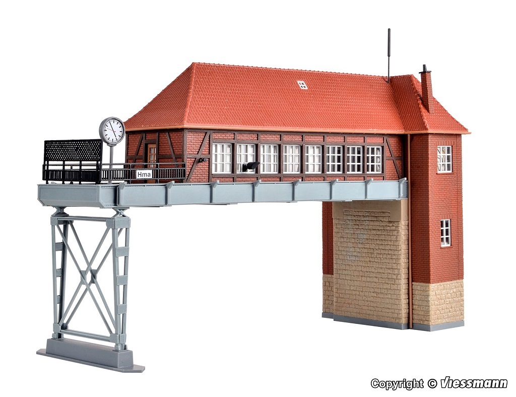 Kibri 39310 HO scale Bridge signal tower Hamm kit.
